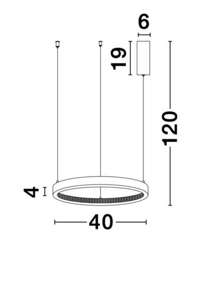 Nova Luce visilica PRESTON 9285401 - Слика 3