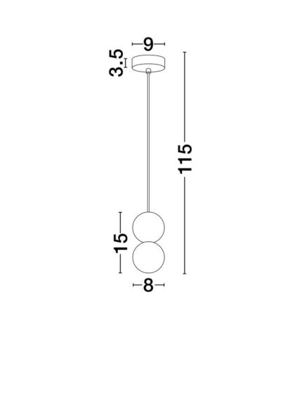 Nova Luce visilica ZERO 9577018 - Slika 6