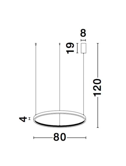 Nova Luce visilica PRESTON 9865180 - Slika 3