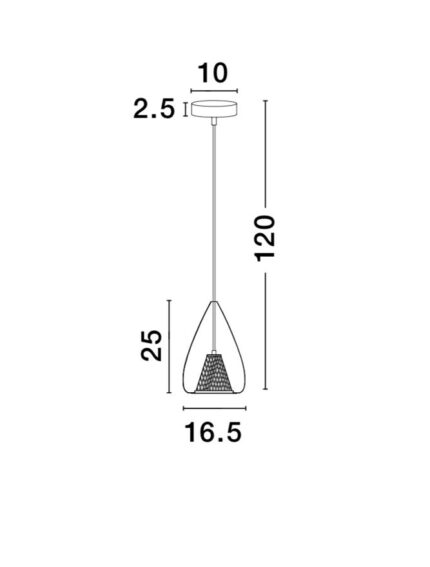 Nova Luce visilica HUGO 1600200501 - Slika 4