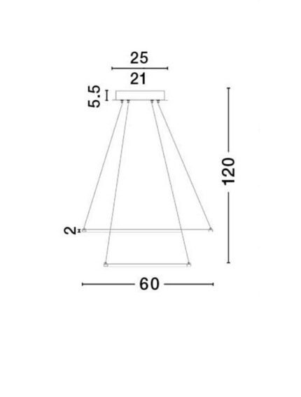 Nova Luce visilica ARIA 17222003 - Slika 4