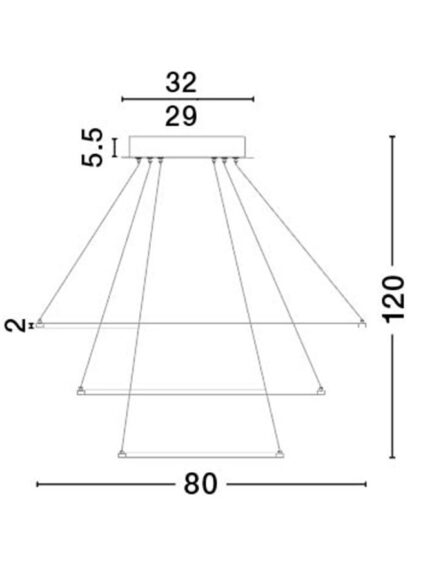 Nova Luce visilica ARIA 17222004 - Slika 4
