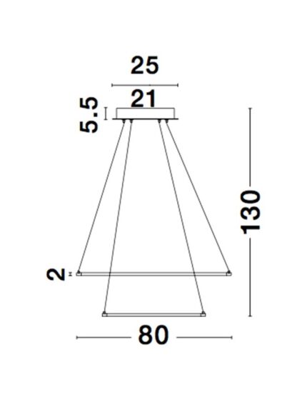 Nova Luce visilica FERROL 6265003 - Slika 4