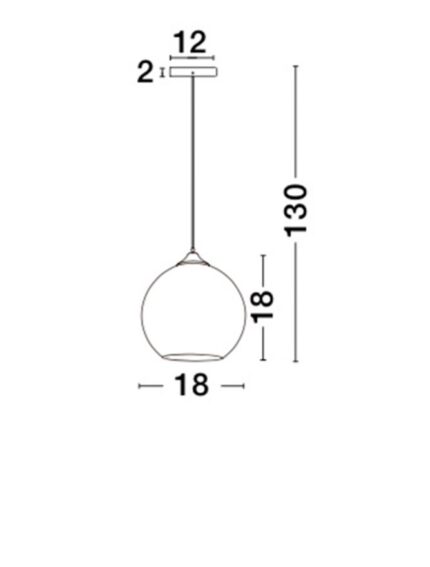 Nova Luce visilica BLAZE 8142680 - Slika 3