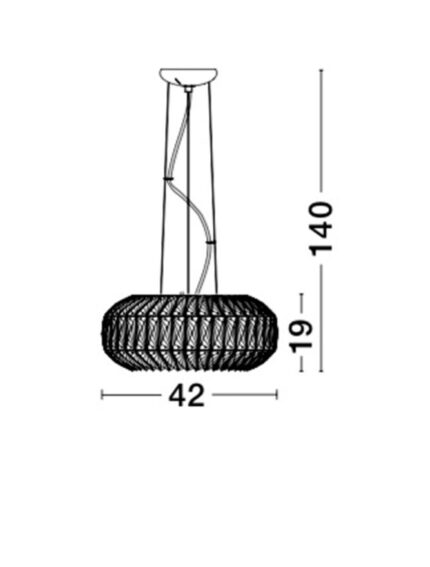 Nova Luce visilica VALENCE 8501652 - Слика 4