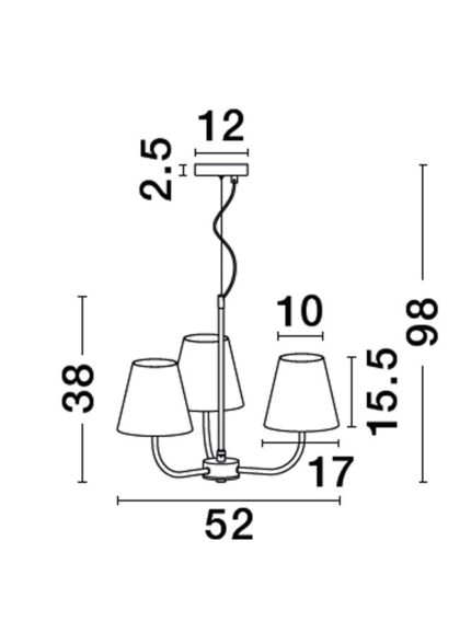 Nova Luce visilica MOIST 9036044 - Slika 4
