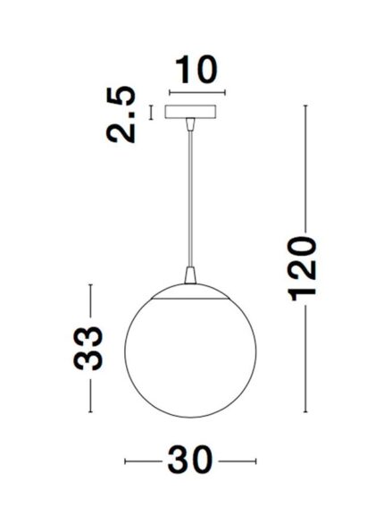 Nova Luce visilica LAZIONE 9080300 - Слика 3