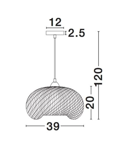 Nova Luce visilica SCARLET 9142498 - Слика 4