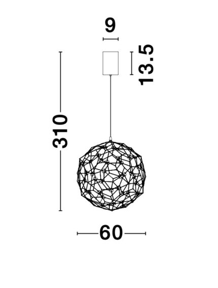Nova Luce visilica SOLE 9186001 - Слика 4