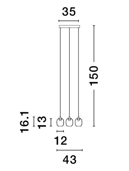 Nova Luce visilica KITA 9236207 - Slika 4