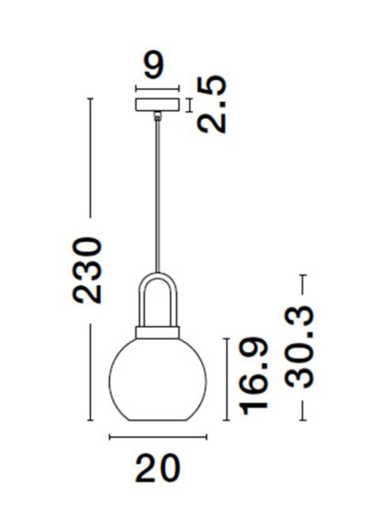 Nova Luce visilica IRVINE 9241170 - Slika 4
