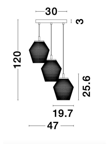 Nova Luce visilica MAGIO 9291253 - Slika 5