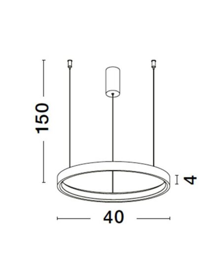 Nova Luce visilica PERRINE 9345612 - Слика 4