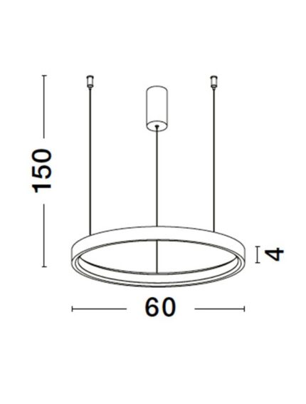 Nova Luce visilica PERRINE 9345617 - Slika 4