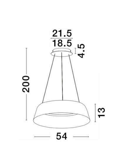 Nova Luce visilica ALBA 9345658 - Slika 3