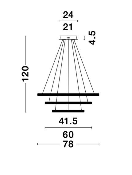 Nova Luce visilica NAGER 9481093 - Slika 4