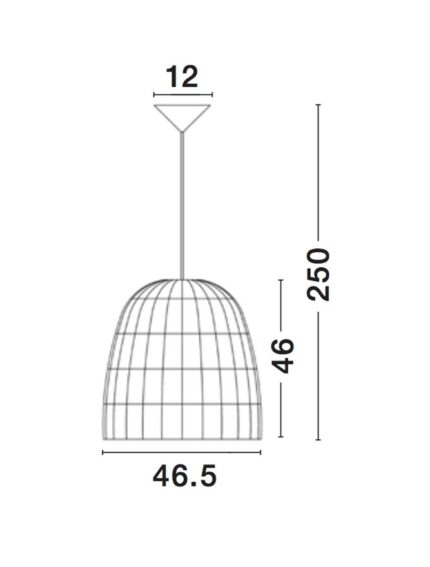 Nova Luce visilica DESTIN 9586671 - Slika 5