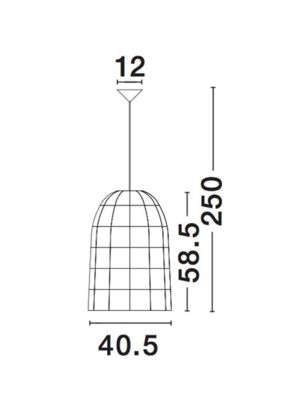Nova Luce visilica AURORA 9586682 - Слика 3