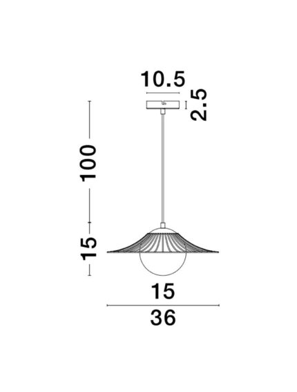 Nova Luce visilica FLY 9620126 - Slika 4