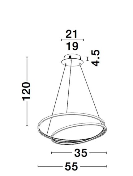 Nova Luce visilica GRANIA 9818511 - Slika 5