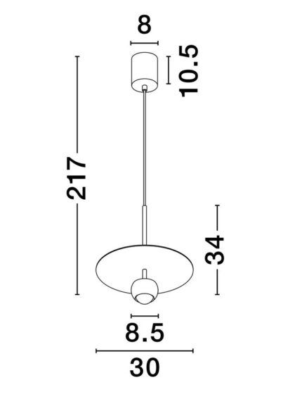 Nova Luce visilica EDEM 9870046 - Slika 4