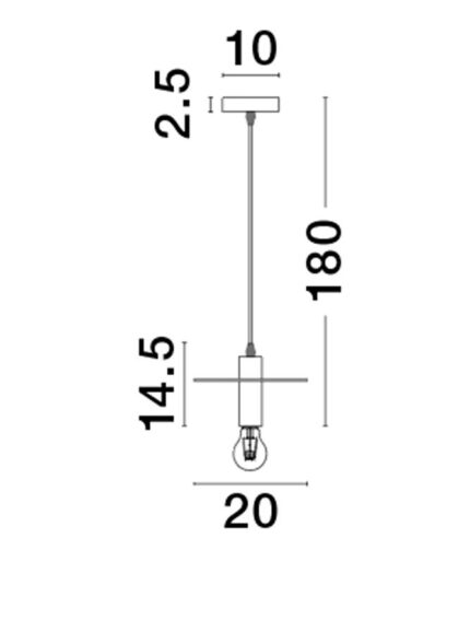 Nova Luce visilica ROYAL 9501240 - Слика 4
