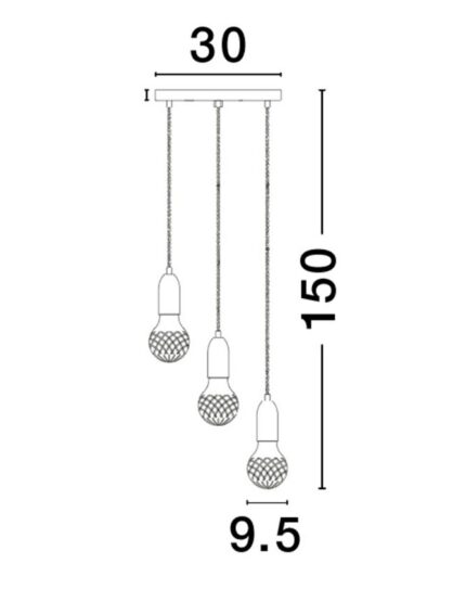 Nova Luce visilica VEDA 9536413 - Slika 4