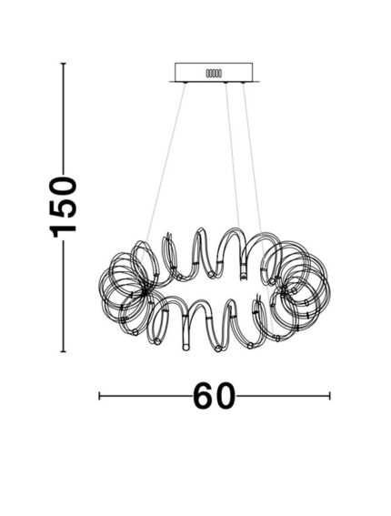 Nova Luce visilica ZINIA 9817461 - Slika 4