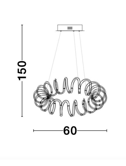 Nova Luce visilica ZINIA 9817462 - Slika 4