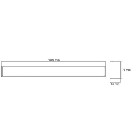 LED linearna svetiljka 33W-45W 3u1 bela - Slika 3