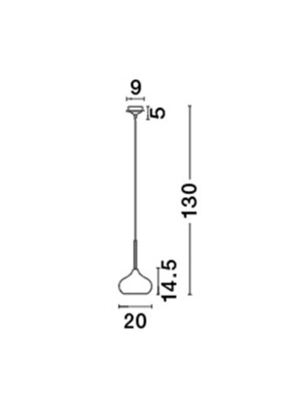 Nova Luce visilica CIOTO 5704801 - Слика 4