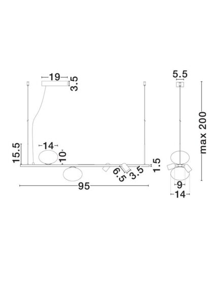 Nova Luce visilica NOBLE 9002105 - Slika 6