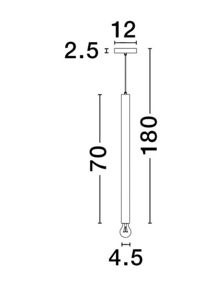 Nova Luce visilica NORWAY 9287949 - Slika 3