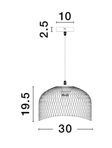 Nova Luce visilica LYRON 9555802 - Слика 4
