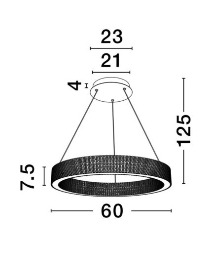 Nova Luce visilica KLEPSIDRA 9019742 - Слика 4