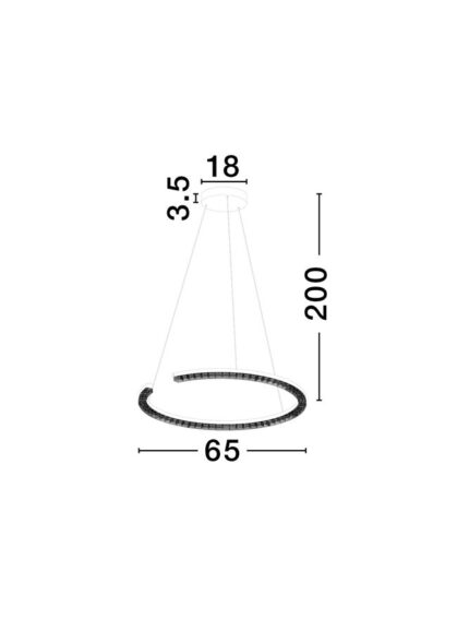 Nova Luce visilica GLEAMY 9030955 - Слика 4