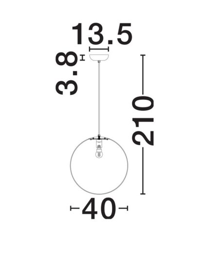 Nova Luce visilica WABI 9070621 - Slika 6