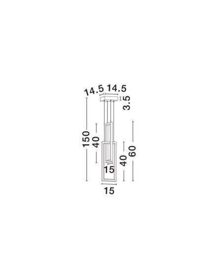 Nova Luce visilica ALIS 9081818 - Slika 4