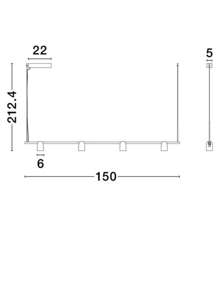 Nova Luce visilica SIRMOS 9088131 - Slika 4