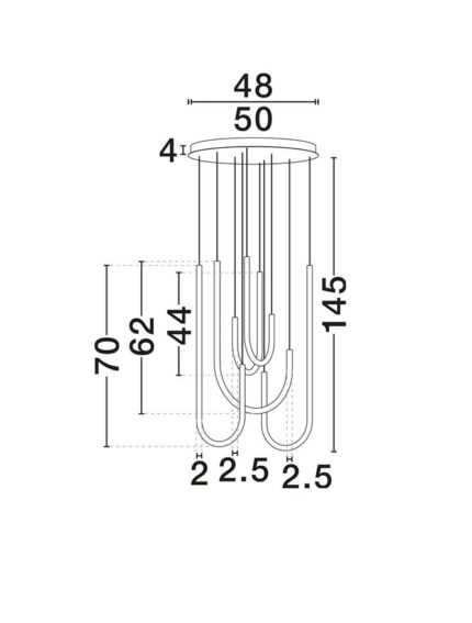 Nova Luce visilica TOPAZ 9100150 - Slika 4
