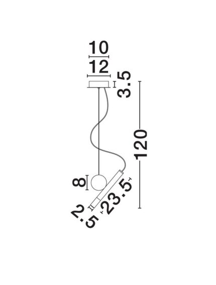 Nova Luce visilica VERO 9100153 - Slika 4