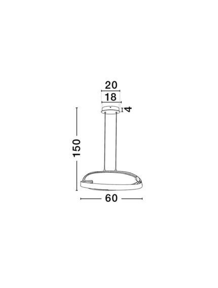Nova Luce visilica OLIA 9104716 - Slika 4