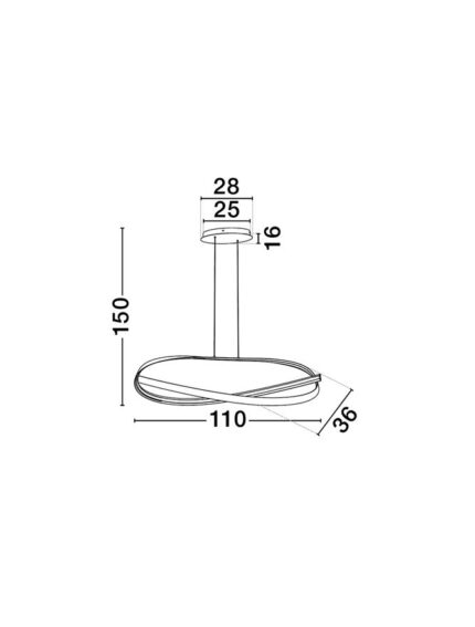 Nova Luce visilica OLIA 9104718 - Slika 4