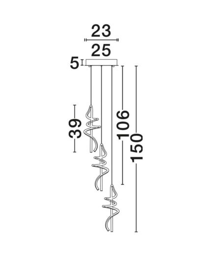 Nova Luce visilica SOLINE 9124103 - Slika 4
