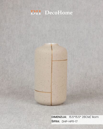 Keramička vaza 15.5*15.5*28cm / 1kom - DHP-HP11-17 - Slika 1