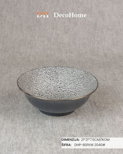 Porcelanska činija 21×21×7,5cm - DHP-80FKW 2040# - Slika 1