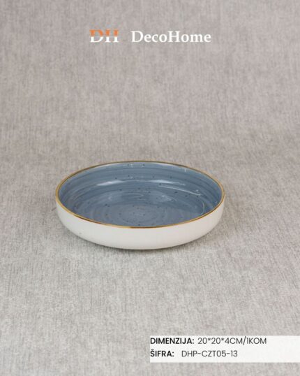 Porcelanski tanjir 20×20×4cm - DHP-CZT05-13 - Slika 1