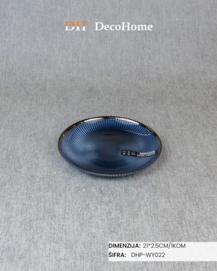 Stakleni tanjir 21×2,5cm - DHP-WY022 - Slika 1