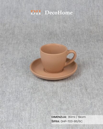 Porcelanske šolje 80ml / 6kom - DHP-T03-86/6C - Slika 1