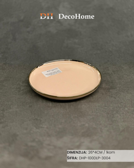 Keramički tanjir 26×4cm - DHP-100DLP-3004 - Slika 1
